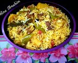 A picture of step 5 of Beef Biryani.