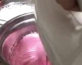A picture of step 3 of Jhat pat Strawberry cheese cream dessert Ramdan special.