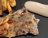 Foto del paso 9 de la receta: Gallo de San Pedro a la Plancha a la Bilbaína con Patatas Gajo y Mayonesa de Soja