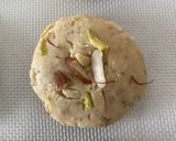 A picture of step 3 of Janmasthami special Panjari cookies.