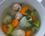 A picture of step 9 of Chicken Meatball Soup.