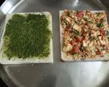 A picture of step 2 of Veg paneer sandwich.