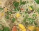A picture of step 6 of Sizzling Garlic burnt fried rice with chicken Manchurian.