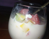 Foto langkah ke 7 dari resep Fruit jellyball🍡🍉 🥭 creamy milk🫗.