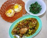 Foto langkah ke 4 dari resep Sambal mercon ayam goreng petai.