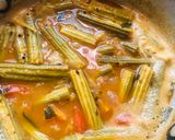 A picture of step 2 of Drumsticks Pumpkin cabbage Curry.