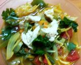 A picture of step 4 of Chicken Thukpa- Nepali style.