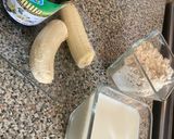 Foto del paso 1 de la receta: Hotcakes de plátano y avena
