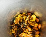 A picture of step 4 of No Sugar Dry Fruits and dates energy bar for diabetes.