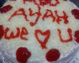 Foto langkah ke 6 dari resep Redvelvet cake ultah simple.