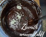 A picture of step 2 of Brownie Cake.