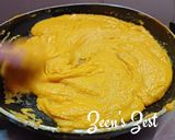 A picture of step 3 of Badam Halwa.