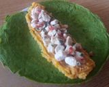 Foto del paso 4 de la receta: Panqueques de espinaca rellenos con puré de zanahoria y pollo