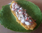 Foto del paso 4 de la receta: Panqueques de espinaca rellenos con puré de zanahoria y pollo