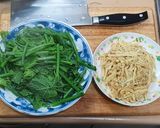 涼拌豆皮（腐竹）龍鬚菜（快速家常料理）的食譜步驟4照片