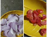 A picture of step 2 of Achari Paneer.