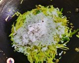 A picture of step 3 of Cabbage Thoran.