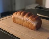 A picture of step 12 of Sweet purple potato bread loaf (using tongzhong recipe).