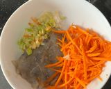 Hình bước làm 1 của món Chả tôm rong biển eatclean