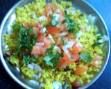 A picture of step 7 of Indori poha.