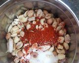 A picture of step 1 of Instant Lasun Chutney.