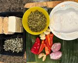 Foto langkah ke 1 dari resep Bothok Tahu tempe teri kemangi lamtoro (10).
