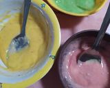 Foto langkah ke 2 dari resep Pancake Pisang Pelangi 4 Bahan.