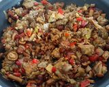 Foto del paso 2 de la receta: Paccheri rellenos de berenjena y nameko