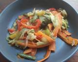 Wok de légumes étape de la recette 5 photo