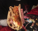 Foto del paso 8 de la receta: Tacos de pollo, huevo, jamón, muzzarella y panceta