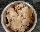 A picture of step 1 of Leftover rotis ghavne(chilla).