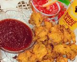 A picture of step 3 of Moong dal ke pakoray.