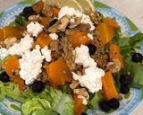 Foto del paso 4 de la receta: Ensalada de otoño con calabaza asada y lentejas