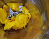 A picture of step 1 of Totapuri Mango pudding.