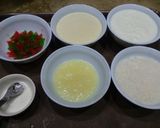 A picture of step 1 of Suoji fruit cake.