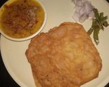 A picture of step 1 of Dal Pakwan.