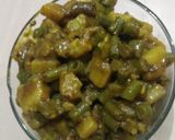 A picture of step 4 of Beans Sabji.