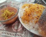 عکس مرحله 2 از دستور اینم خورشت لپه با برنج وته دیگ