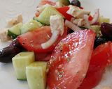 A picture of step 7 of Lettuceless Greek Salad.