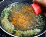 A picture of step 3 of Ragi Soup.