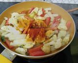 A picture of step 3 of Mixed Veg pickle.