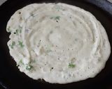 A picture of step 5 of Moongdaal dosa/ pesarittu (my style).