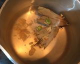 A picture of step 1 of Ginger Cardamom Tea.