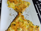 Omelette jamón queso cilantro 🥚🧀💚
