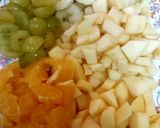 A picture of step 1 of Summer fruit trifle 😊.
