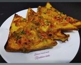 A picture of step 5 of Besan bread toast.