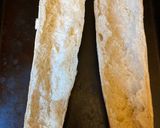 A picture of step 1 of Sloppy joes stuffed french bread.