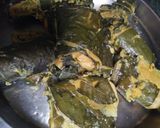 A picture of step 7 of Arbi leaves Rolls.