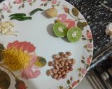A picture of step 1 of Green chutney for sandwich.