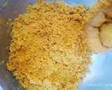A picture of step 1 of Besan ladoo.